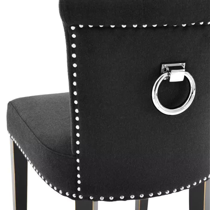 Scaun Dining Key Largo Black Cashmere 105081, Eichholtz