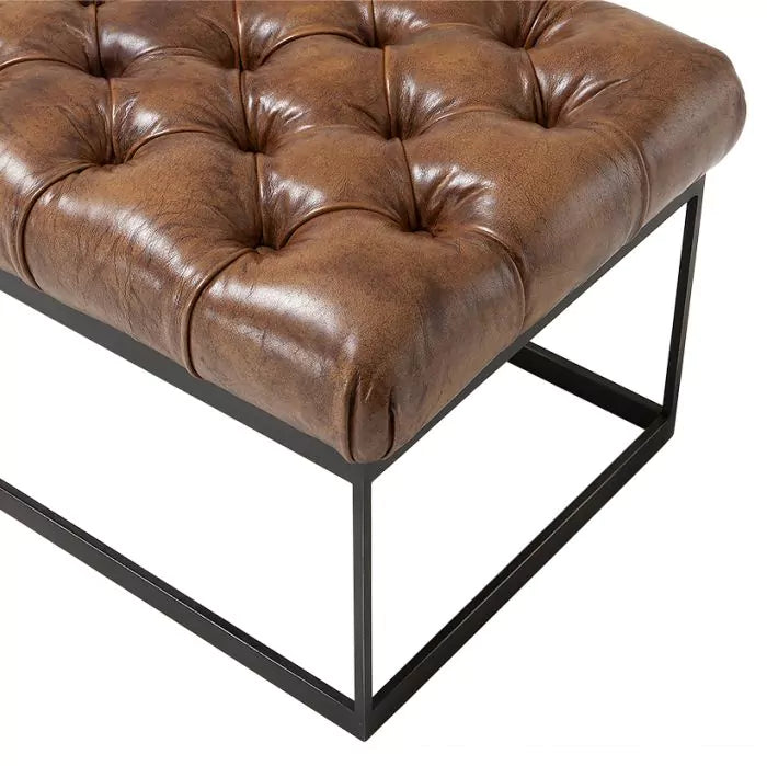 Bancă York Tabacco Leather 109093, Eichholtz