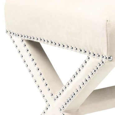 Taburet Perugia Ecru Velvet 110117, Eichholtz