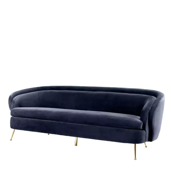 Canapea Orion Savona Midnight Blue Velvet 111831U, Eichholtz