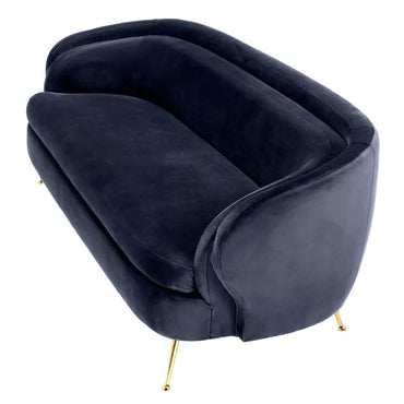 Canapea Orion Savona Midnight Blue Velvet 111831U, Eichholtz