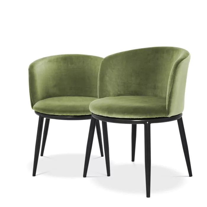 Set Două Scaune Dining Filmore Cameron Green 111996, Eichholtz