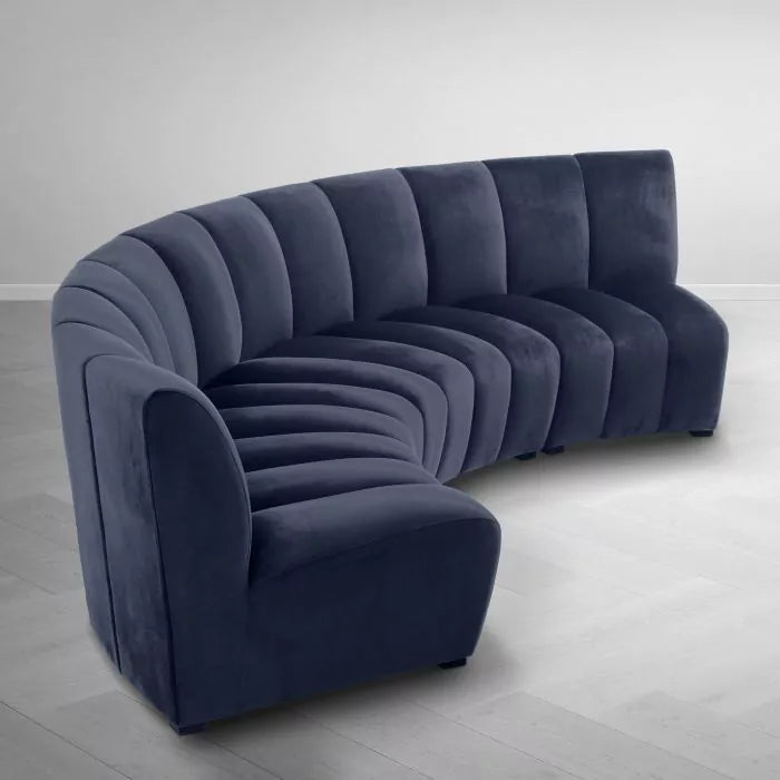 Modul Canapea Lando savona Midnight Blue Velvet 112689U, Eichholtz