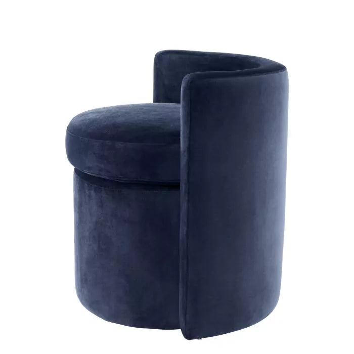 Scaun Arcadia Savona Midnight Blue Velvet 113032U, Eichholtz