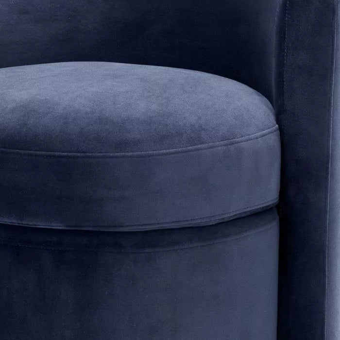 Scaun Arcadia Savona Midnight Blue Velvet 113032U, Eichholtz