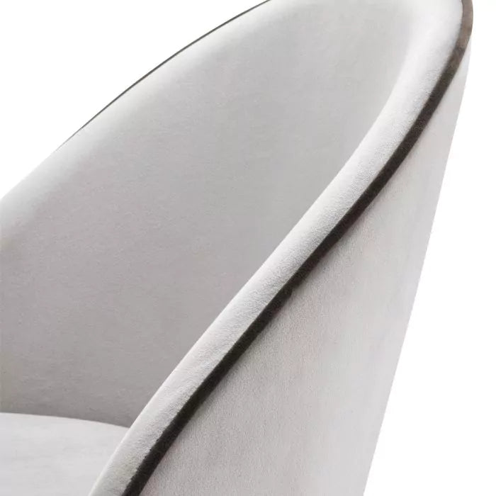 Set Două Scaune Dining Cooper Gri Velvet 113124, Eichholtz