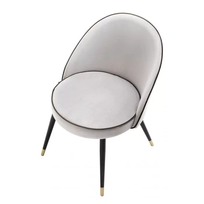 Set Două Scaune Dining Cooper Gri Velvet 113124, Eichholtz