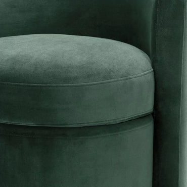 Scaun Arcadia Roche Dark Green Velvet 113162, Eichholtz