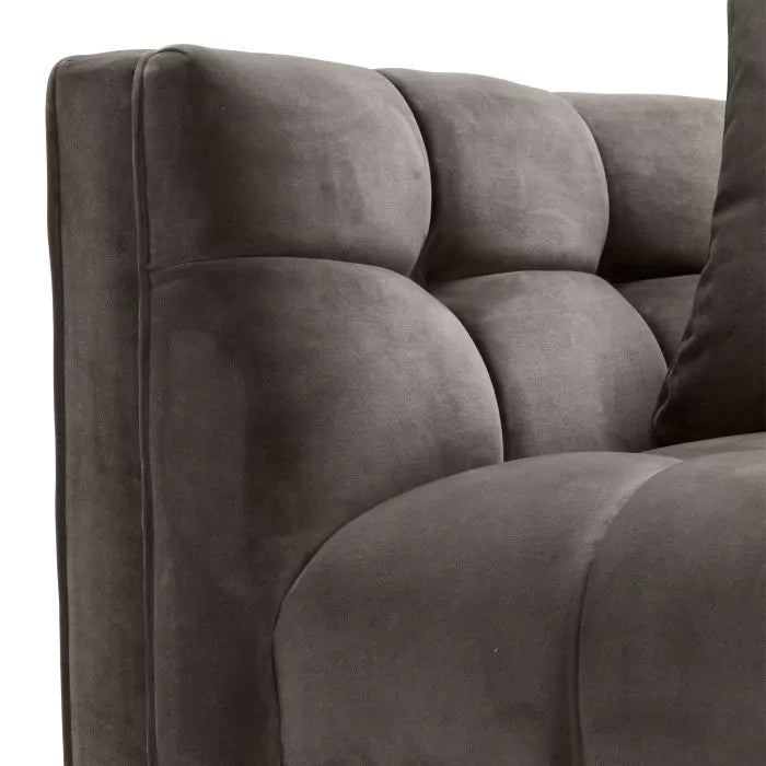 Fotoliu Sienna Savona Grey Velvet 113196 Eichholtz