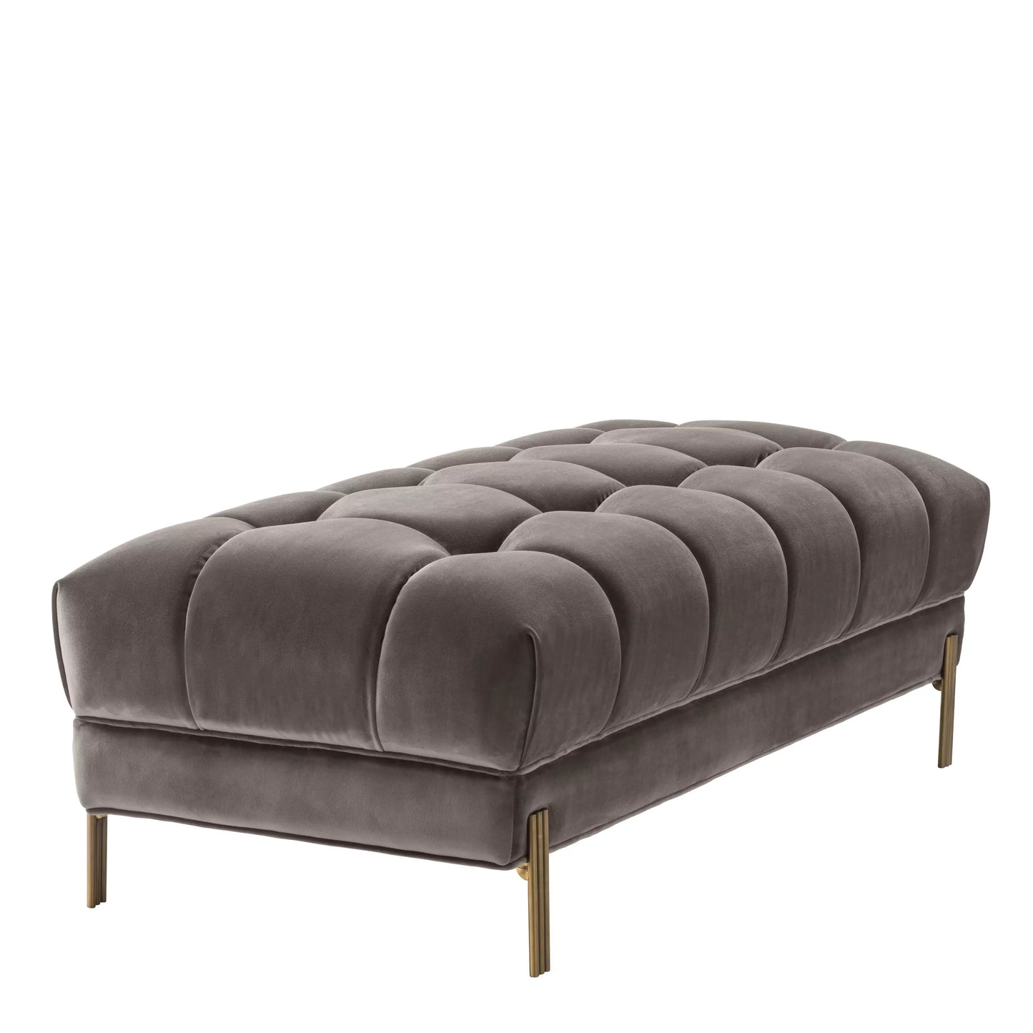 Bancă Sienna Savona Grey Velvet 113200, Eichholtz