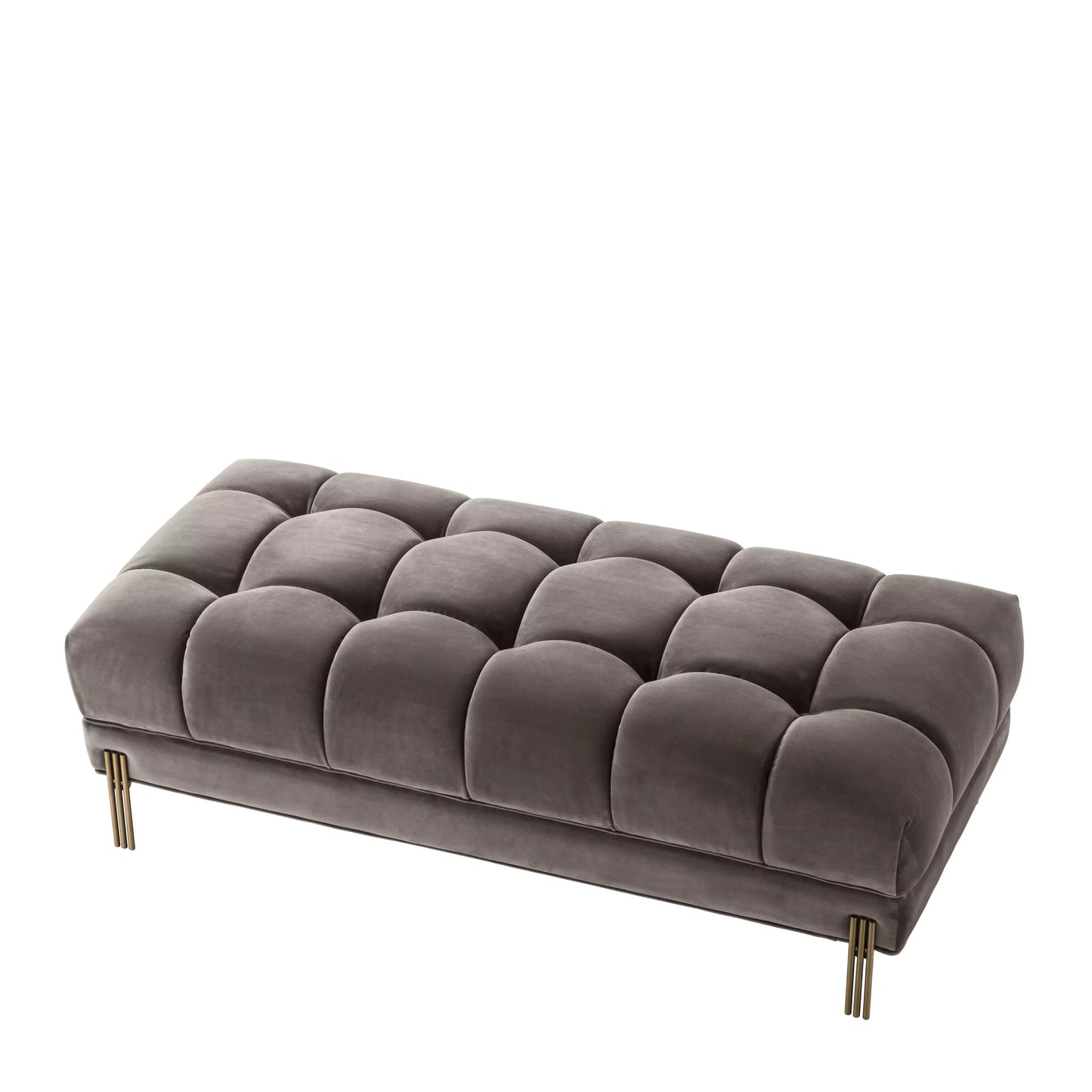 Bancă Sienna Savona Grey Velvet 113200, Eichholtz
