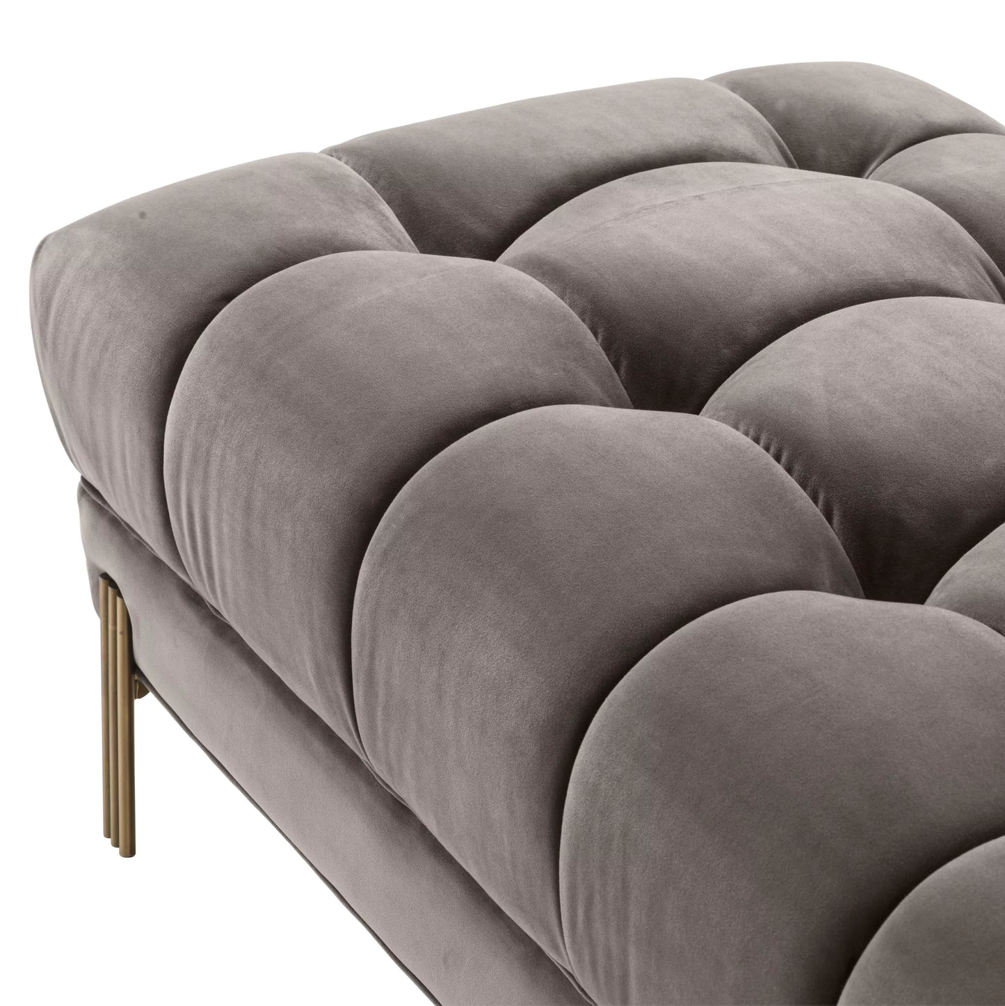 Bancă Sienna Savona Grey Velvet 113200, Eichholtz