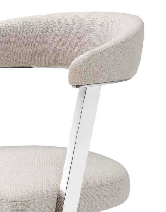Scaun Dining Dexter Nichel 113292, Eichholtz