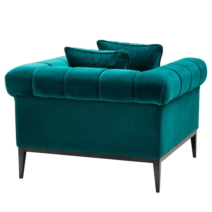 Fotoliu Aurelo Savona Green Velvet 113356 Eichholtz