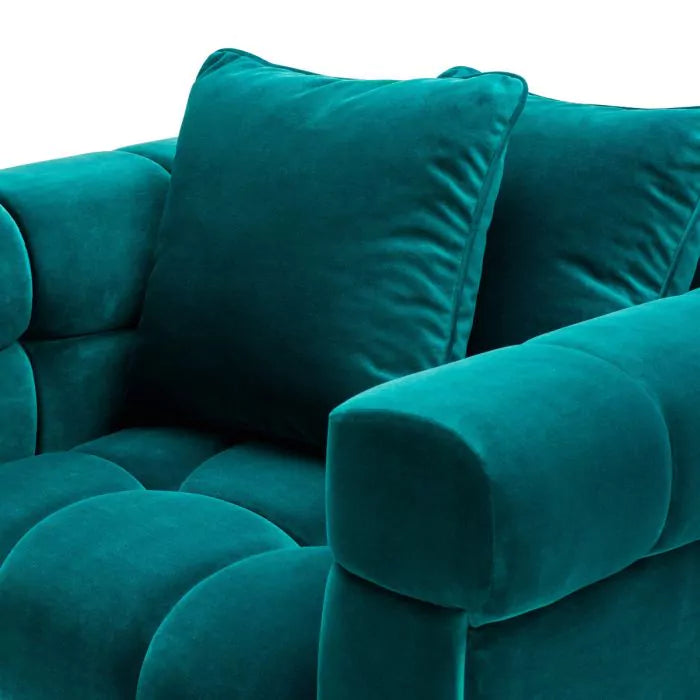 Fotoliu Aurelo Savona Green Velvet 113356 Eichholtz