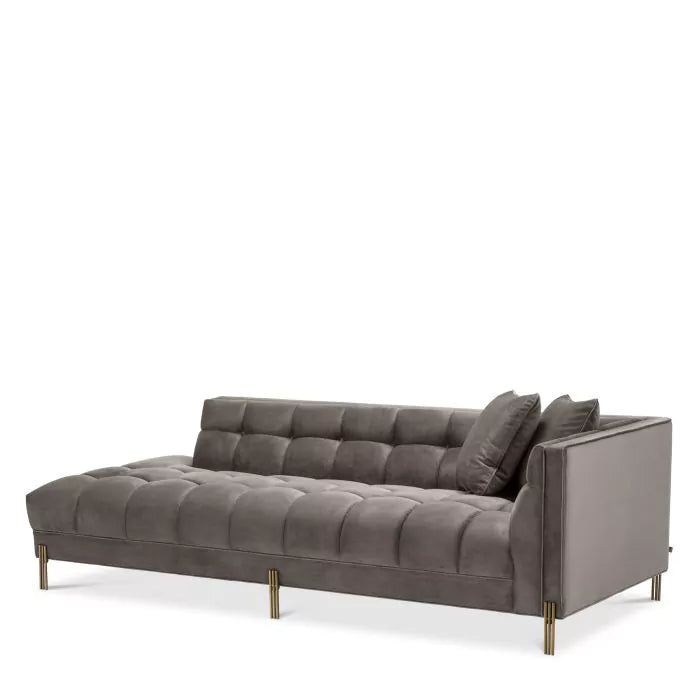 Canapea Lounge Sienna Right Savona Grey Velvet 113387, Eichholtz