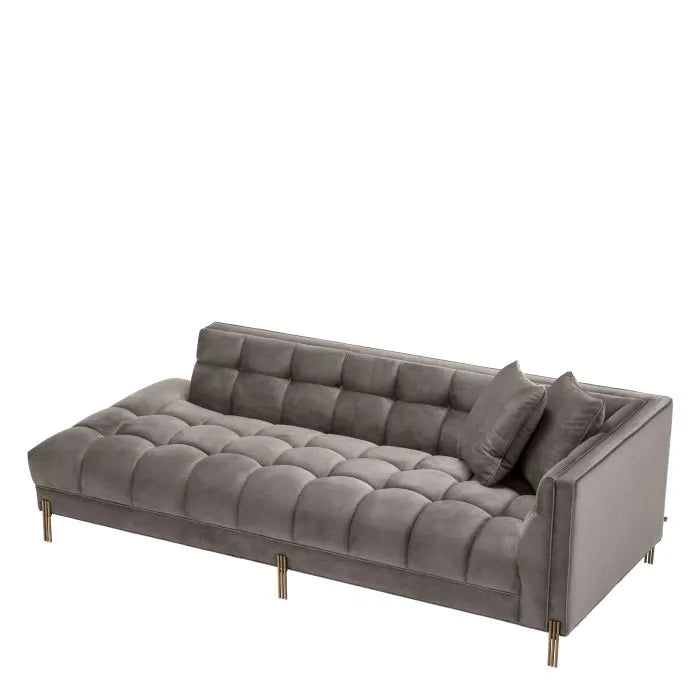 Canapea Lounge Sienna Right Savona Grey Velvet 113387, Eichholtz