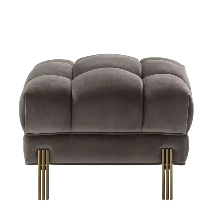 Taburet Sienna Savona Grey Velvet 113390, Eichholtz