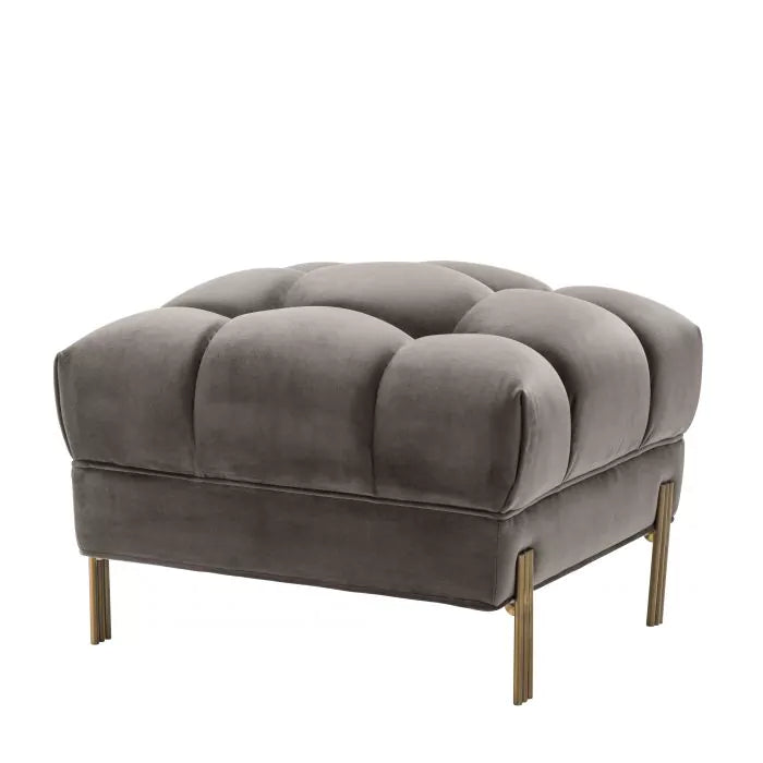 Taburet Sienna Savona Grey Velvet 113390, Eichholtz