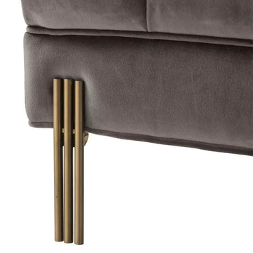 Taburet Sienna Savona Grey Velvet 113390, Eichholtz