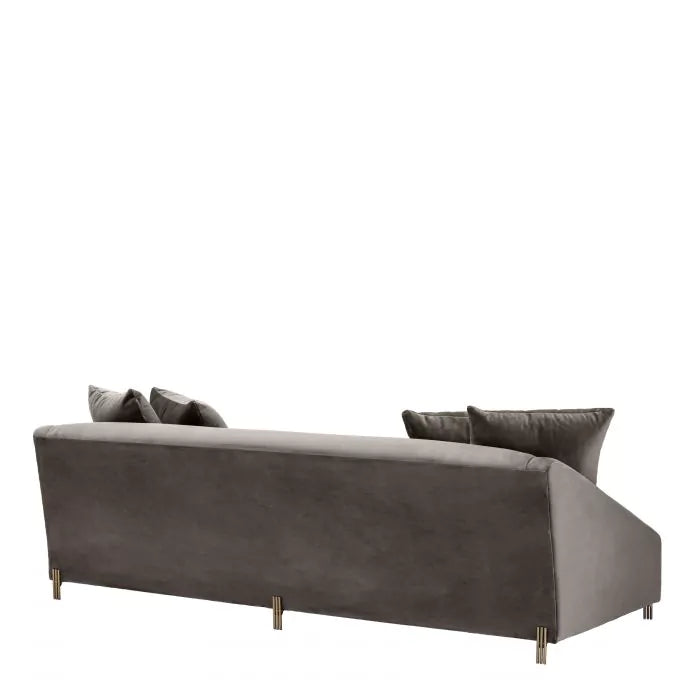 Canapea Candice Savona Grey Velvet 113400, Eichholtz