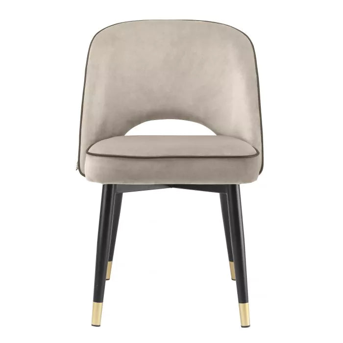 Set Două Scaune Dining Cliff Grey Velvet 113523, Eichholtz