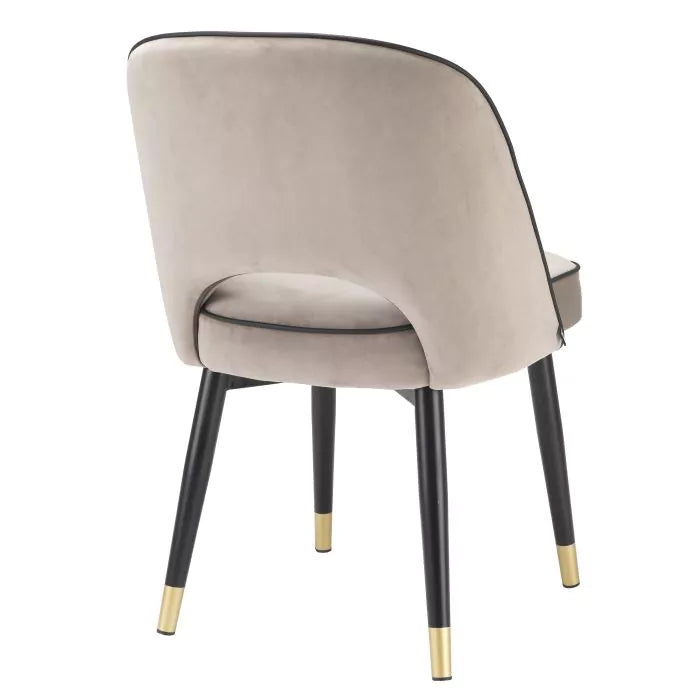 Set Două Scaune Dining Cliff Grey Velvet 113523, Eichholtz