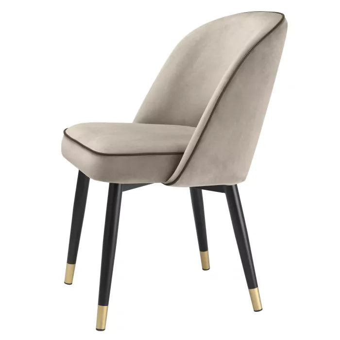 Set Două Scaune Dining Cliff Grey Velvet 113523, Eichholtz