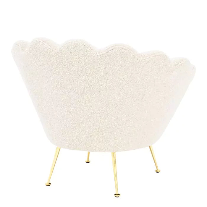 Fotoliu Trapezium Boucle Cream 113990, Eichholtz