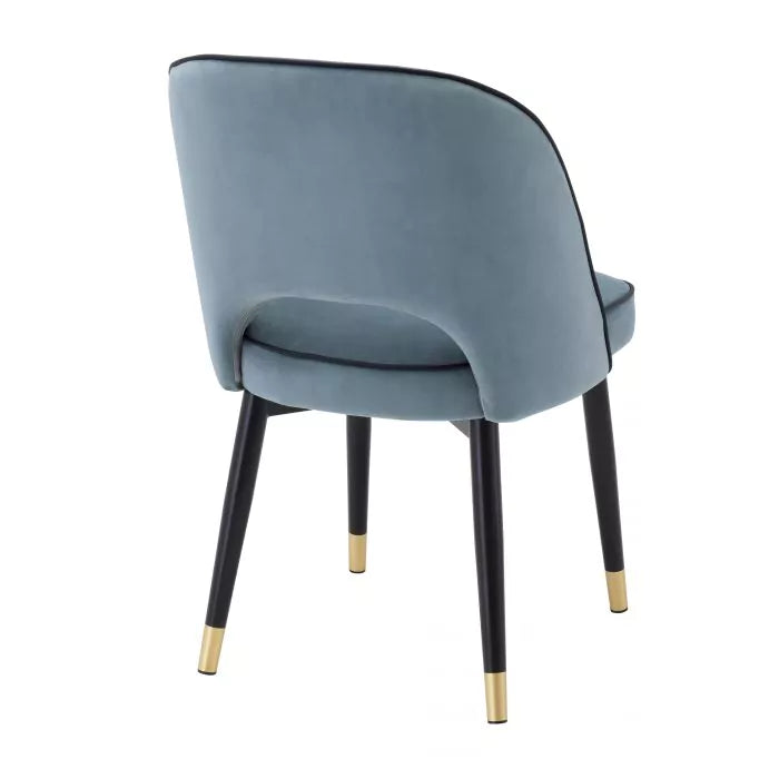 Set Două Scaune Dining Cliff Blue Velvet 114301, Eichholtz