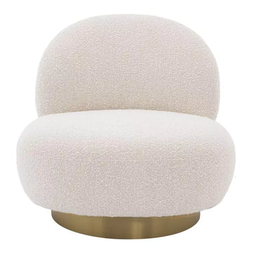 Fotoliu Pivotant Clement Boucle Cream 114306, Eichholtz