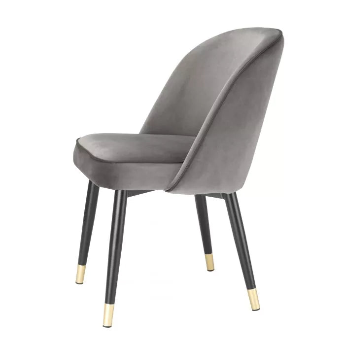 Set Două Scaune Dining Cliff Savona Grey Velvet 114313, Eichholtz
