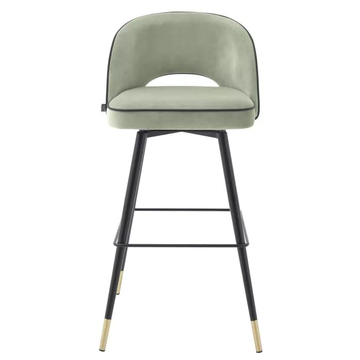 Set Două Scaune Cliff Savona Pistache Green Velvet 114314, Eichholtz