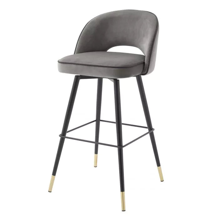 Set Două Scaune Cliff Savona Grey Velvet 114317, Eichholtz