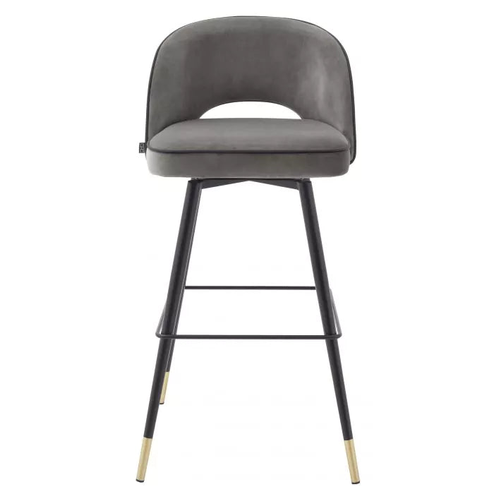 Set Două Scaune Cliff Savona Grey Velvet 114317, Eichholtz