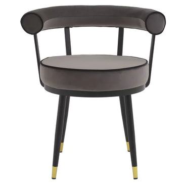Set Două Scaune Dining Vico Savona Grey Velvet 114379, Eichholtz