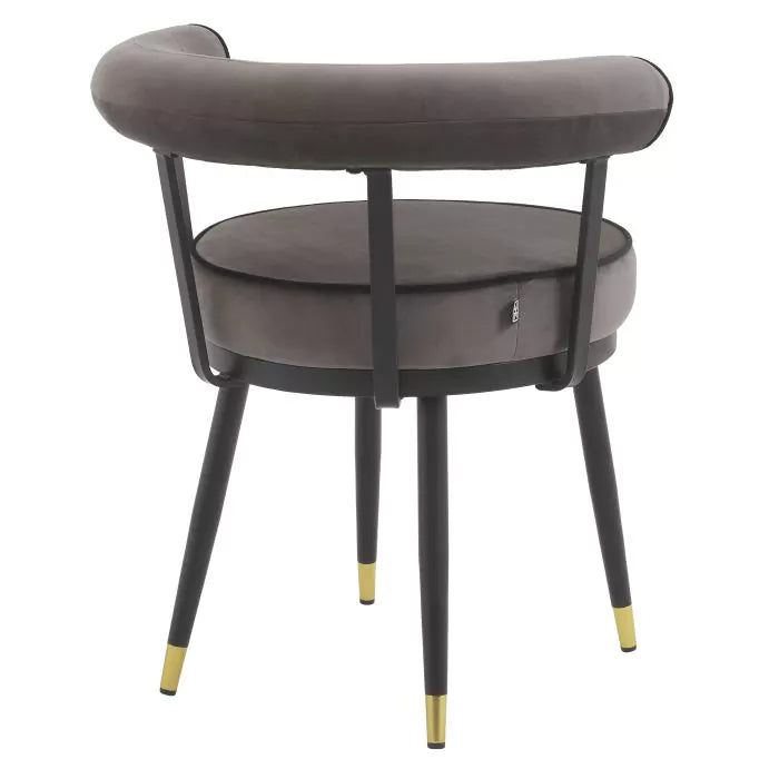 Set Două Scaune Dining Vico Savona Grey Velvet 114379, Eichholtz