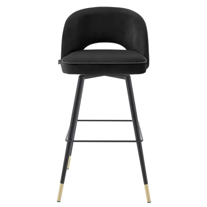 Set Două Scaune Cliff Roche Black Velvet 114574, Eichholtz