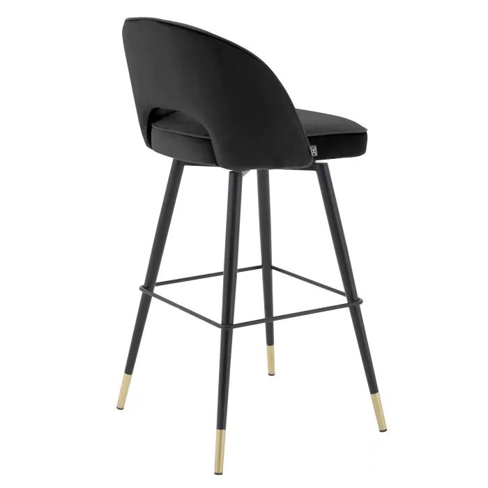 Set Două Scaune Cliff Roche Black Velvet 114574, Eichholtz