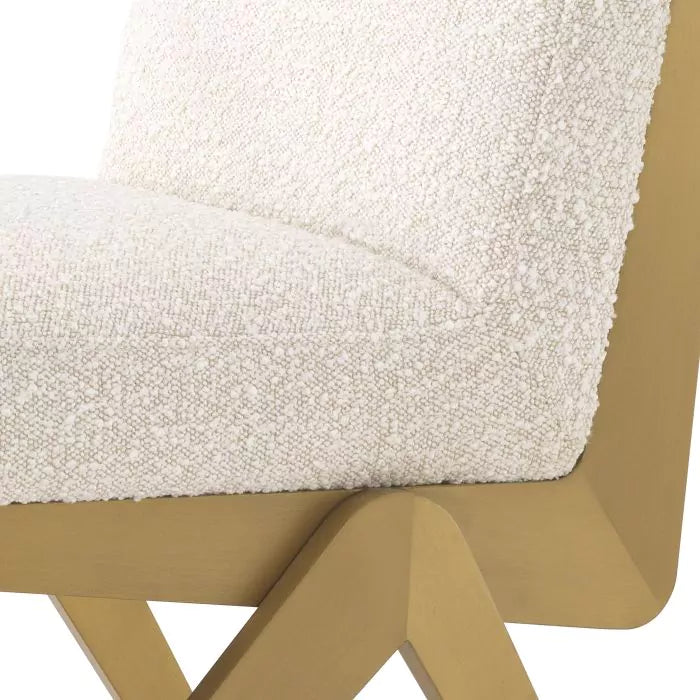 Scaun Dining Fico Boucle Cream 114716, Eichholtz