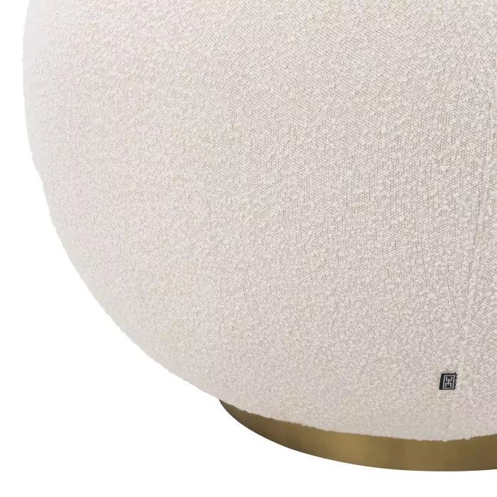 Fotoliu Pivotant Bollinger Boucle Cream 114819, Eichholtz