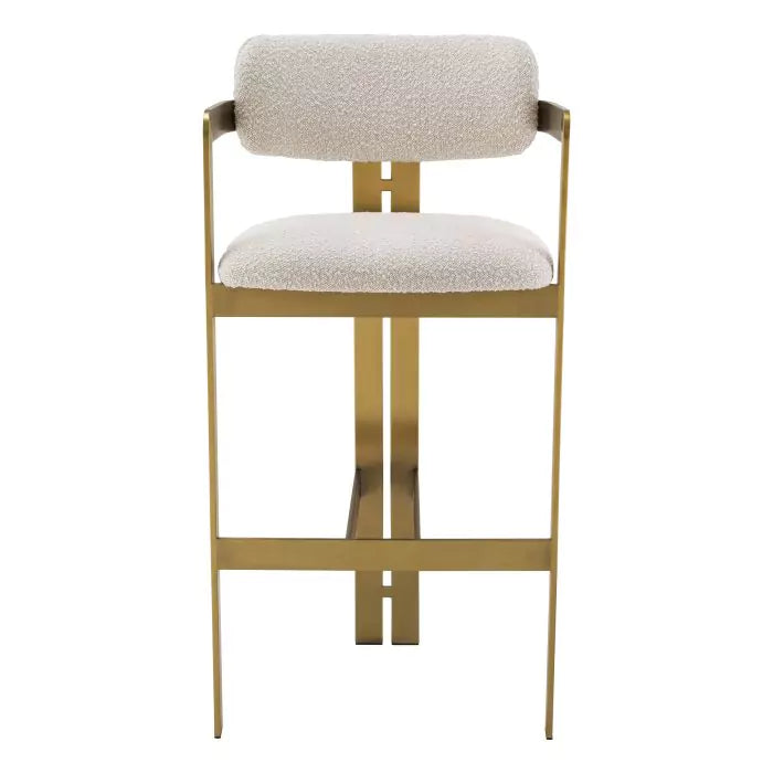 Scaun Stool Donato Boucle Cream 115048, Eichholtz