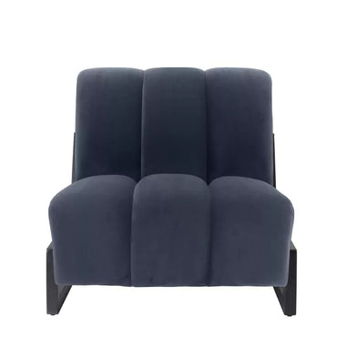 Fotoliu Lando Savona Midnight Blue Velvet 115139, Eichholtz
