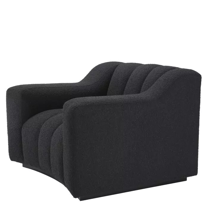 Fotoliu Kelly Boucle Black 115206, Eichholtz