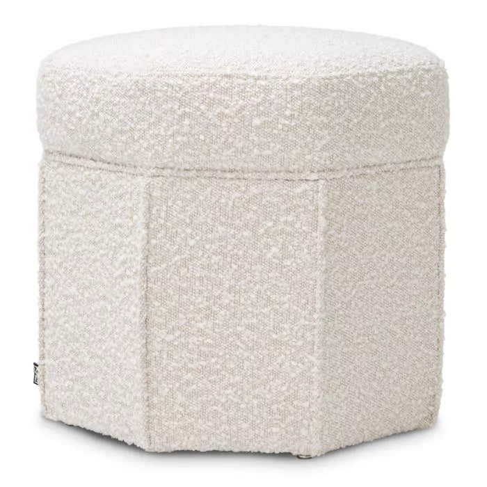 Taburet Bombay Boucle Cream 115225, Eichholtz