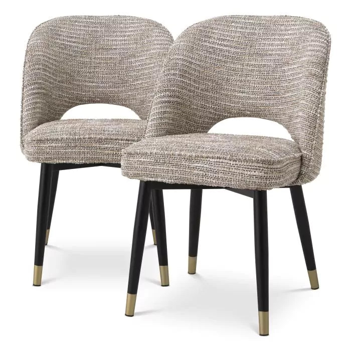 Set Două Scaune Dining Cliff Mademoiselle Beige 115282, Eichholtz