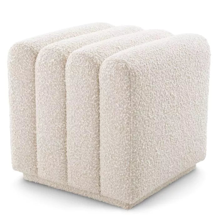 Taburet Bente Boucle Cream 115491, Eichholtz