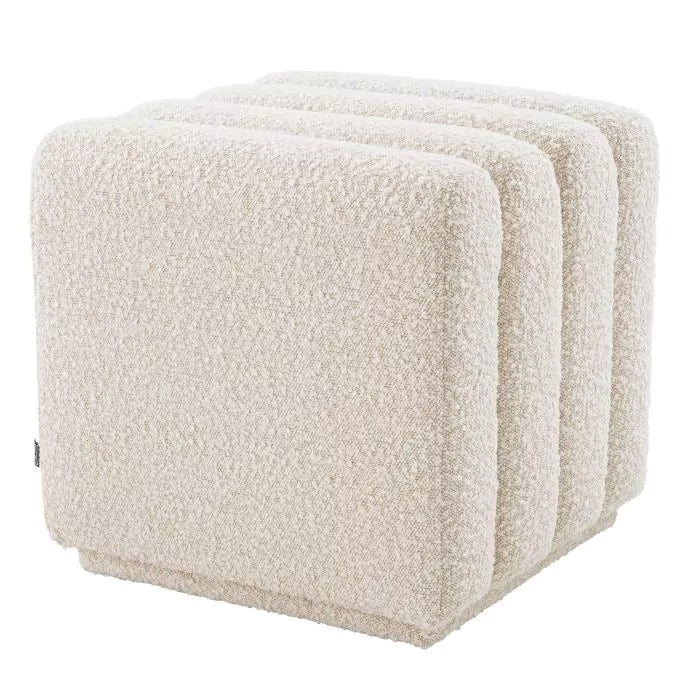 Taburet Bente Boucle Cream 115491, Eichholtz