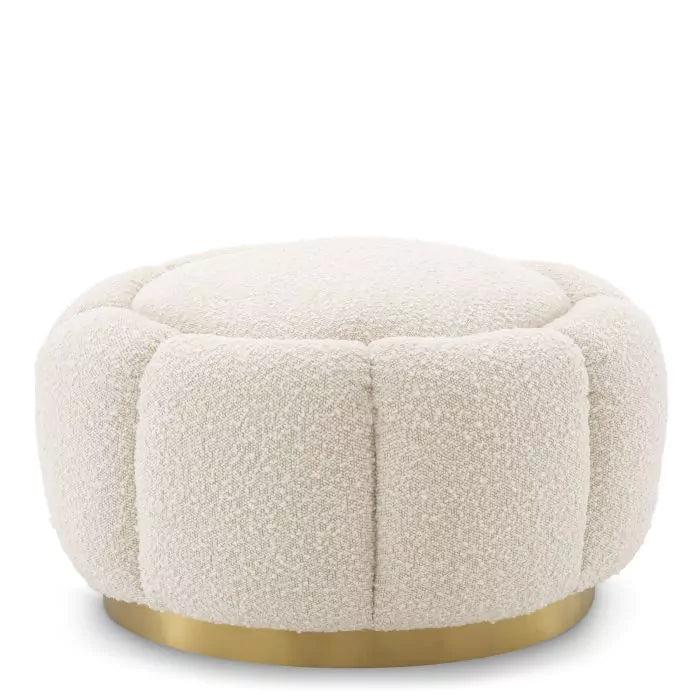Taburet Ottoman Inger Boucle Cream 115620, Eichholtz