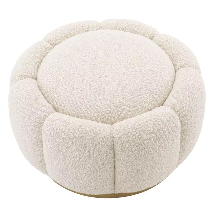 Taburet Ottoman Inger Boucle Cream 115620, Eichholtz